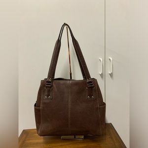 Fossil leather shoulder bag